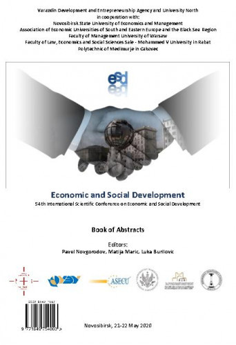 Economic and social development : book of abstracts : 54(2020) / ... International Scientific Conference