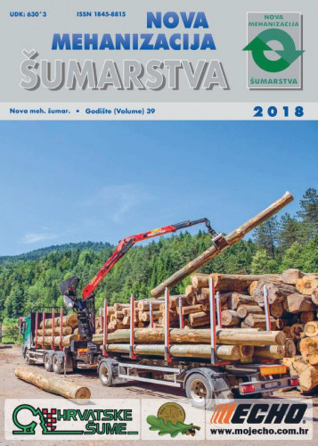 Nova mehanizacija šumarstva : 39(2018) / glavni urednik Mario Šporčić.