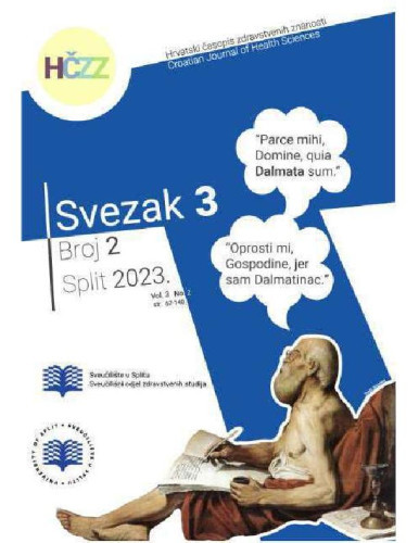 Hrvatski časopis zdravstvenih znanosti =  : Croatian journal of health science : 3,2(2023) / glavni uredni Vjekoslav Krželj.