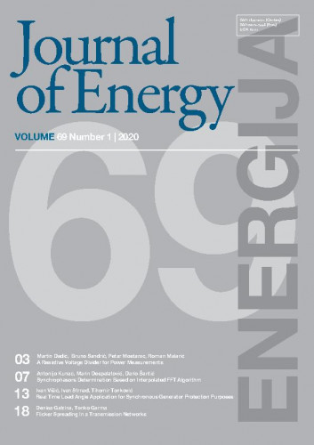 Energija : časopis Hrvatske elektroprivrede : 69, 1, special issue (2020) / glavni urednik, editor-in-chief Goran Slipac.