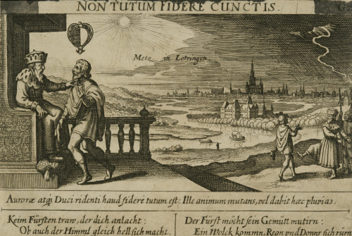 Non tutum fidere cunctis : Metz in Lotrngen / [Matthaeus Merian st.].