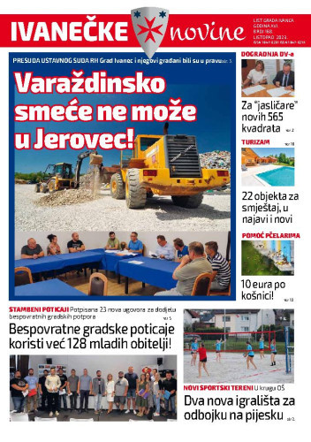 Ivanečke novine  : list grada Ivanca : 16,168(2023) / glavna urednica Ljiljana Risek.