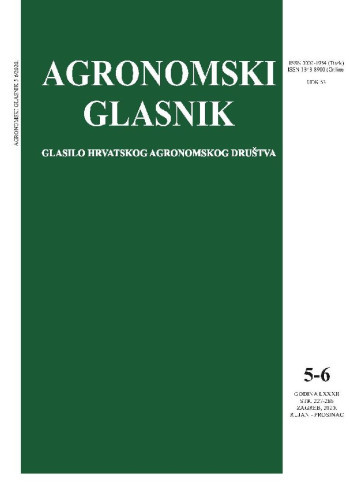 Agronomski glasnik  : glasilo Hrvatskog agronomskog društva : 82,5/6(2020) / glavni i odgovorni urednik, editor-in-chief Ivo Miljković.