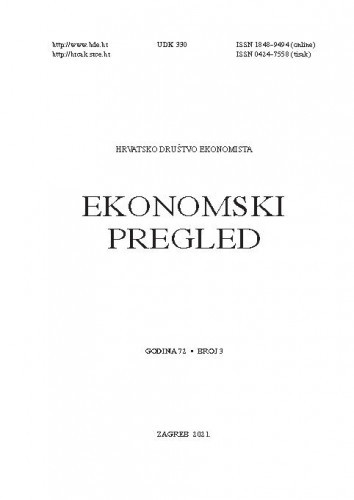 Ekonomski pregled : mjesečnik Hrvatskog društva ekonomista : 72,3(2021) / glavni i odgovorni urednik Josip Tica.