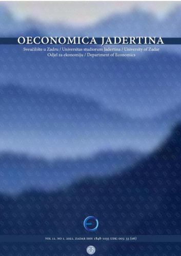 Oeconomica Jadertina : 11,1(2021)  / glavni i odgovorni urednik Anita Peša