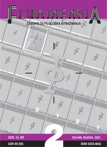 Fluminensia  : časopis za filološka istraživanja : 33,2(2021) / glavna i odgovorna urednica Lada Badurina.