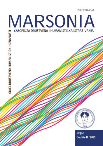 Marsonia  : časois za društvena i humanistička istraživanja = journal of social and humanities research / glavni i odgovorni urednik, editor-in-chief Tihomir Vidranski