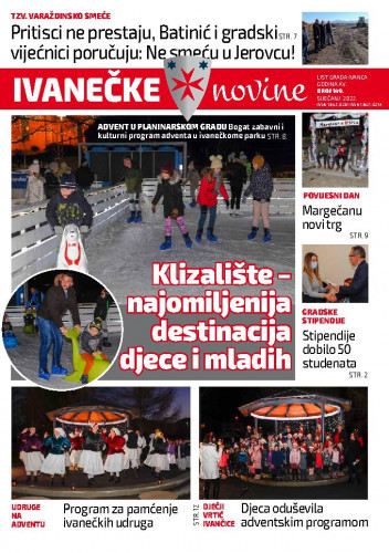 Ivanečke novine : list grada Ivanca : 15,149(2022) / glavna urednica Ljiljana Risek.