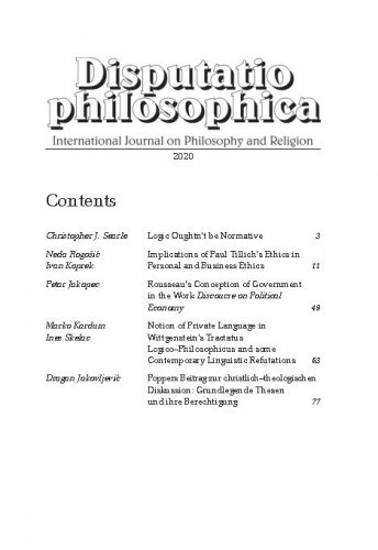 Disputatio philosophica : international journal on philosophy and religion : 22,1(2020) / editor in chief Dalibor Renić, Christian Beck, Josef Quitterer.