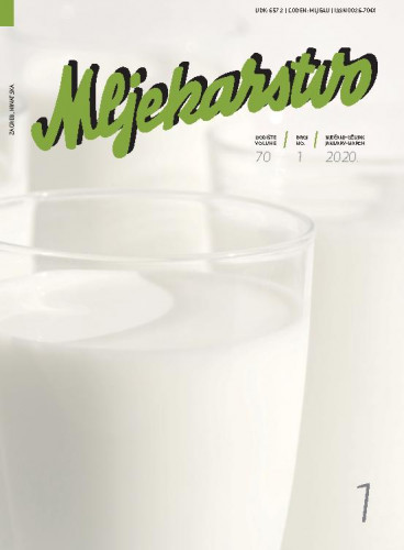 Mljekarstvo.com : časopis za unaprjeđenje proizvodnje i prerade mlijeka : 70,1(2020) / glavna i odgovorna urednica, editor in chief Rajka Božanić.