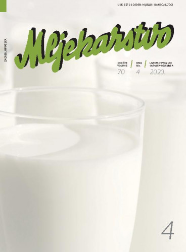 Mljekarstvo.com : časopis za unaprjeđenje proizvodnje i prerade mlijeka : 70,4(2020) / glavna i odgovorna urednica, editor in chief Rajka Božanić.