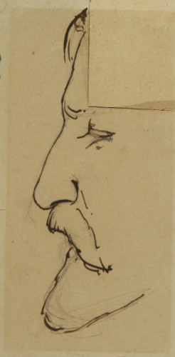 [Profil muške glave] / [Friedrich Amerling].
