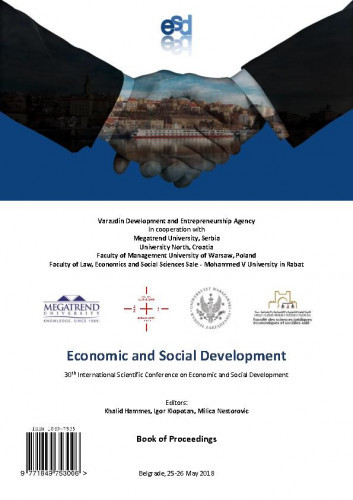 Economic and social development : book of proceedings : 30(2018) / ... International Scientific Conference on Economic and Social Development
