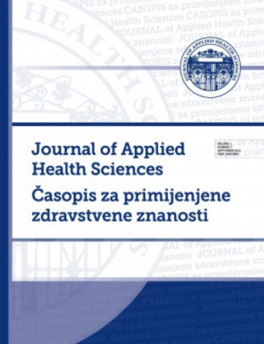 Journal of applied health sciences = Časopis za primijenjene zdravstvene znanosti / glavna urednica, editor-in-chief Lana Mužinić.