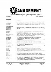 Management : journal of contemporary management issues : 24,2(2019)/ editor-in-chief Nikša Alfirević.