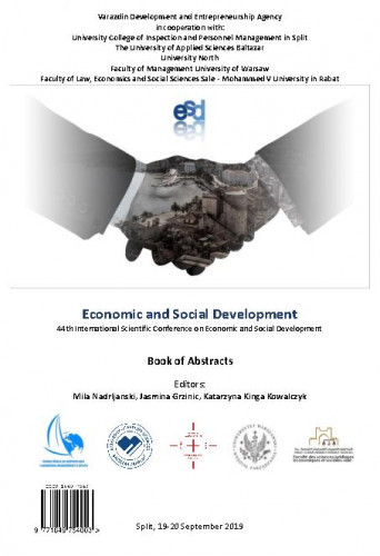 Economic and social development : book of abstracts : 44(2019) / ... International Scientific Conference