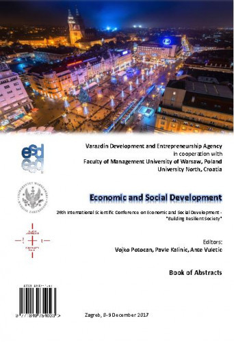 Economic and social development : book of abstracts : 26(2017) / ... International Scientific Conference