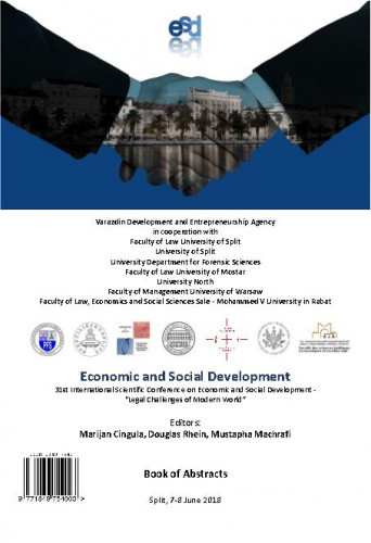 Economic and social development : book of abstracts : 31(2018) / ... International Scientific Conference