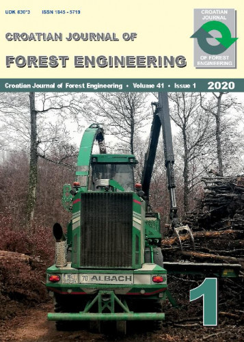 Croatian journal of forest engineering : 41,1 (2020) journal for theory and application of forestry engineering / editor-in-chief, glavni urednik Tibor Pentek, Tomislav Poršinsky.