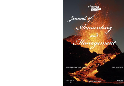 Journal of accounting and management : 2,2(2012)  / editor-in-chief Vinko Belak.