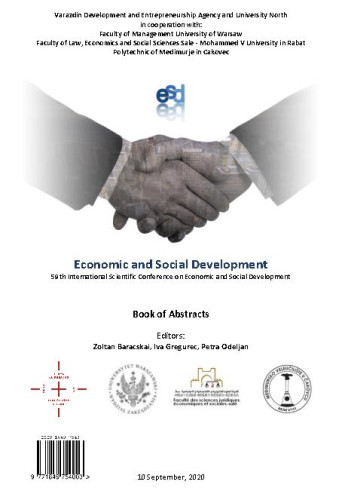 Economic and social development :  : book of abstracts : 59(2020) / ... International Scientific Conference