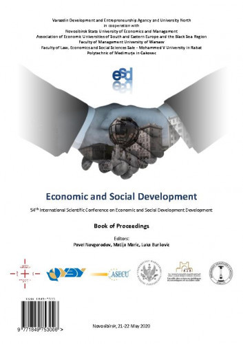 Economic and social development : book of proceedings : 54(2020) / ... International Scientific Conference on Economic and Social Development