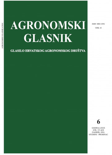 Agronomski glasnik : glasilo Hrvatskog agronomskog društva : 80,6(2018) / glavni i odgovorni urednik, editor-in-chief Ivo Miljković.