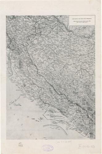 Carta indicante la zona litoranea Croata demilitarizzata  : allegata al'Accordo italo-croato su questioni di carattere militare firmato a Roma il 18 maggio 1941-XIX