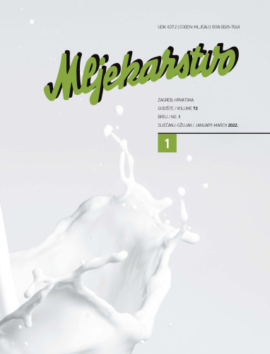 Mljekarstvo.com  : časopis za unaprjeđenje proizvodnje i prerade mlijeka : 72,1(2022) / glavna i odgovorna urednica, editor in chief Rajka Božanić.