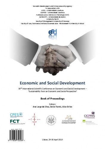 Economic and social development : book of proceedings : 39(2019) / ... International Scientific Conference on Economic and Social Development
