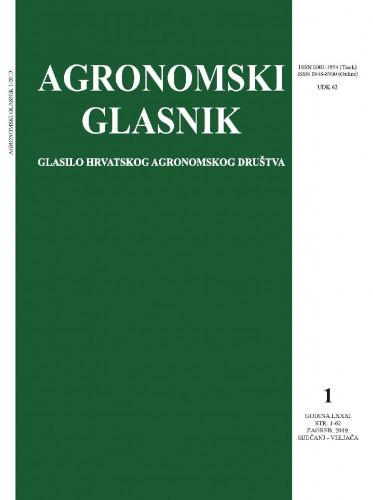Agronomski glasnik : glasilo Hrvatskog agronomskog društva : 81,1(2019) / glavni i odgovorni urednik, editor-in-chief Ivo Miljković.