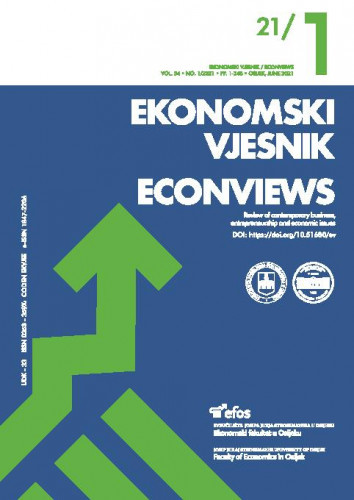 Ekonomski vjesnik = Econviews : review of contemporary business, entrepreneurship and economic issues : 34,1(2021) / glavni i odgovorni urednik, editor-in-chief Aleksandar Erceg.
