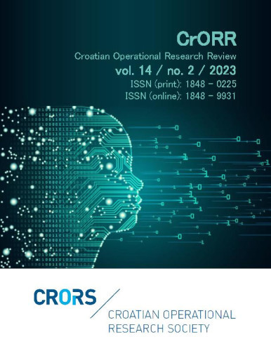 Croatian operational research review  : CRORR : 14,2(2023) / editors-in-chief Blanka Škrabić Perić, Tea Šestanović.