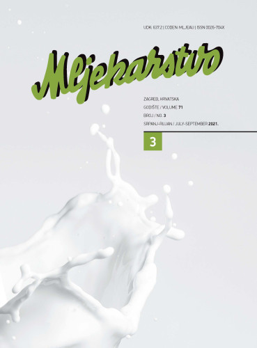Mljekarstvo.com  : časopis za unaprjeđenje proizvodnje i prerade mlijeka : 71,3(2021) / glavna i odgovorna urednica, editor in chief Rajka Božanić.