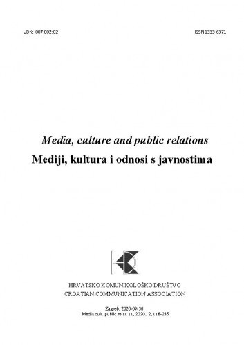 Media, culture and public relations = Mediji, kultura i odnosi s javnostima : 11,2(2020) / glavni i odgovorni urednik, editor-in-chief Mario Plenković.