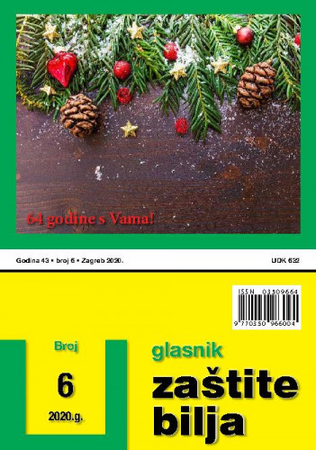 Glasnik zaštite bilja : 43,6(2020)   / glavni urednik Katarina Lučić.