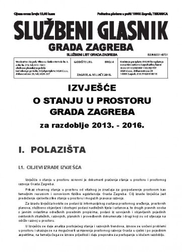 Službeni glasnik grada Zagreba : 62,4(2018) / glavna urednica Mirjana Lichtner Kristić.