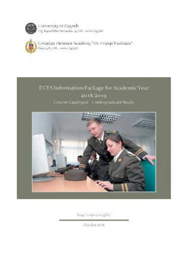 ECTS information package for academic year ... course catalogue – undergraduate study : 2018/2019 / editors Ivica Smojver, Lidija Kos-Stanišić.