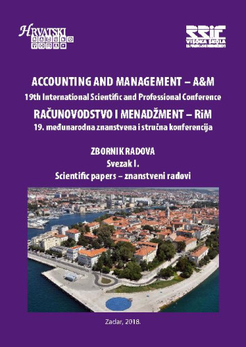 Računovodstvo i menadžment :  RiM : 19, sv.1(2018)/ glavni urednik Đurđica Jurić.