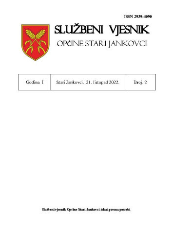 Službeni vjesnik Općine Stari Jankovci : 1,2(2022) /