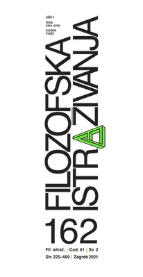 Filozofska istraživanja : 41,2(2021) / glavni i odgovorni urednik Ante Čović.