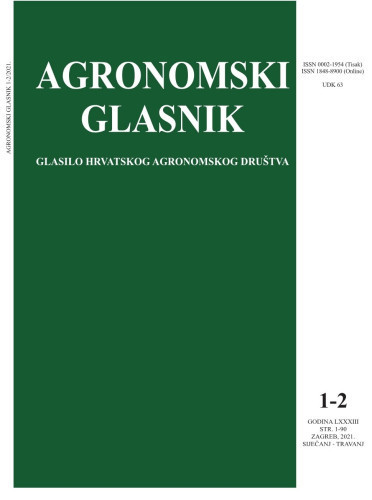 Agronomski glasnik  : glasilo Hrvatskog agronomskog društva : 83,1/2(2021) / glavni i odgovorni urednik, editor-in-chief Ivo Miljković.