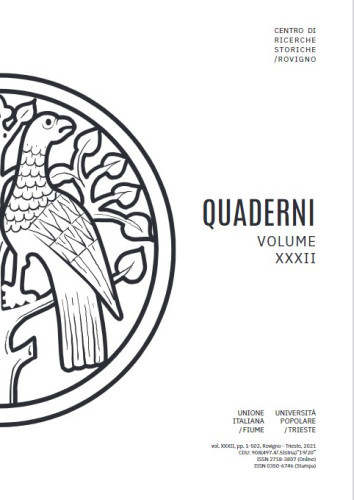 Quaderni : 32(2021)  / Centro di ricerche storiche, Rovigno ; direttore responsabile Raul Marsetič