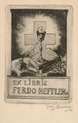 Ex libris Ferdo Heffler  / Drag. [Dragutin] Renarić