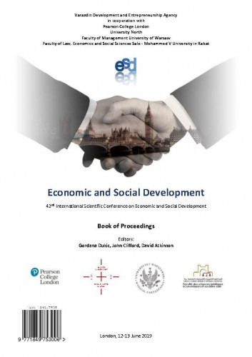 Economic and social development : book of proceedings : 42(2019) / ... International Scientific Conference on Economic and Social Development