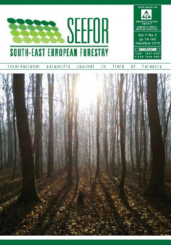 South-east European forestry : SEEFOR : international scientific journal in field of forestry : 7,2(2016) / editor-in-chief Dijana Vuletić.