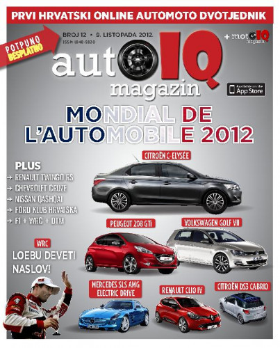Autoiq magazin : prvi hrvatski online automoto dvotjednik : 12(2012) / glavni i odgovorni urednik Darijan Kosić.