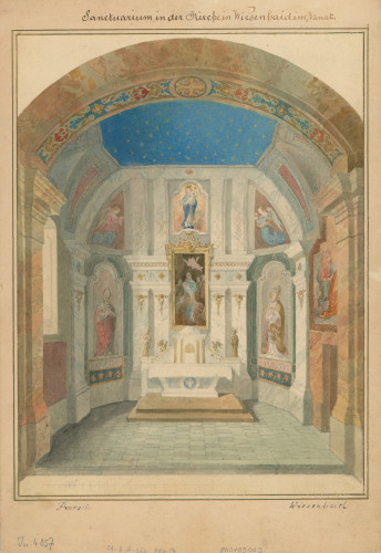 Sanctuarium in der Kirche in Wiesenhaid im Banat  / [Joseph] Proksch