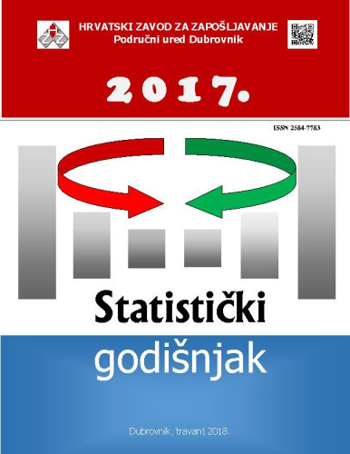 Statistički godišnjak : 2017  / Hrvatski zavod za zapošljavanje, Područni ured Dubrovnik ; urednik Vedran Kastrapeli