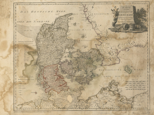 Karte von dem Königreiche Dänemark  : nach den neuesten Beobachtungen / neu verzeichnet und herausgegeben von Franz Joh. Jos. von Reilly ; gestochen von F. Müller